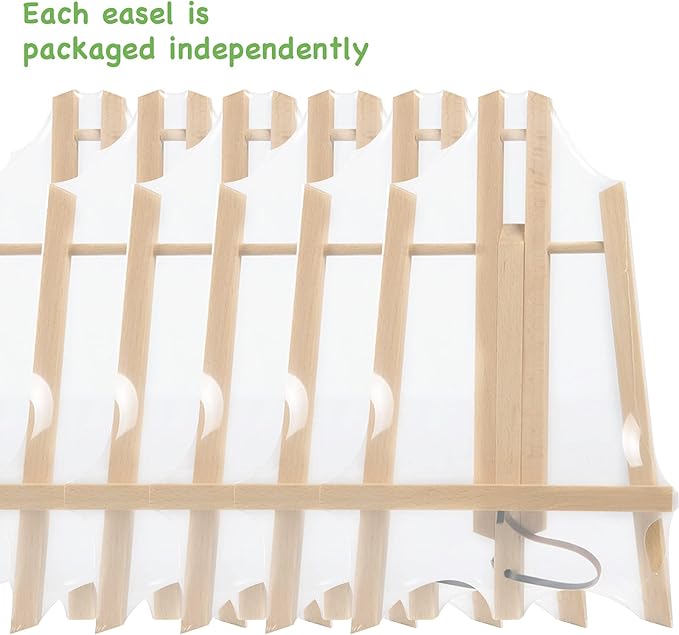 CONDA 8 Pack 16" Tabletop Display Easel, Portable A-Frame Tripod Display Easel for Painting Party & Displaying Canvases, Photos, Display Tripod Holder Stand for Students Kids Beginners