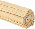 Pllieay 100 Pieces Bamboo Sticks for Craft, Wood Strips Wooden Extra Long Sticks for Crafting (15.75 Inches Length × 0.35 Inches Width)