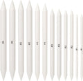 Blending Stump, 12 PCS Tortillions Blending Pencil Oil Pastel Blending Tools Shading Pencils Soft Paper Felts Sketch Blending Sticks for Artist Student Sketch Drawing Supplies (6 Sizes)