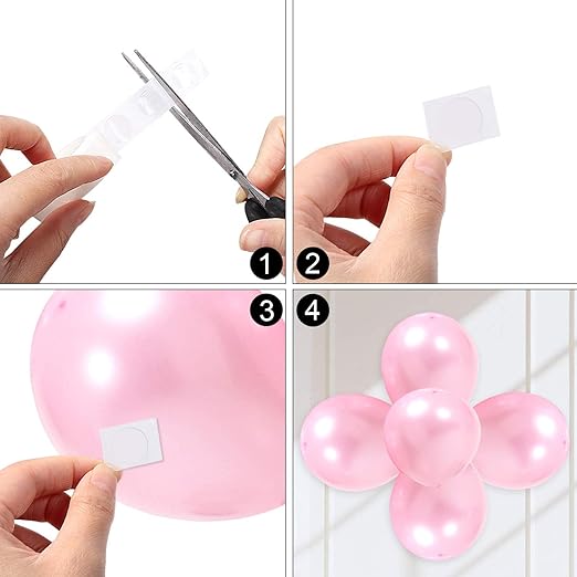 UPINS 1500 Pcs Point Dots Balloon Glue Removable Adhesive Point Tape, 15 Rolls Double Sided Dots Stickers for Craft Wedding Decoration