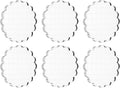 PATIKIL 3" Acrylic Stamp Block, 6Pcs Clear Stamping Block with Grid Lines Decorative Mounting Blocks Round for Scrapbooking DIY Crafts Card Making