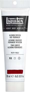 Liquitex Professional Heavy Body Acrylic Paint, 4.65-oz (138ml) Tube, Alizarin Crimson Hue Permanent