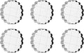 PATIKIL 1.4" Acrylic Stamp Block, 6Pcs Clear Stamping Block with Grid Lines Decorative Mounting Blocks Round for Scrapbooking DIY Crafts Card Making