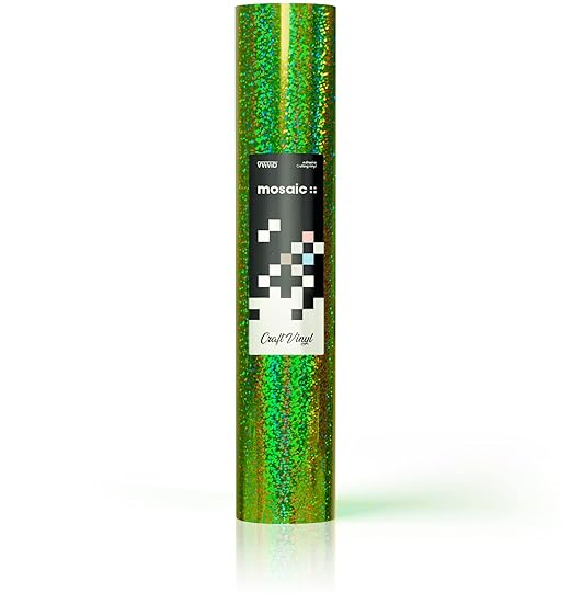VViViD Mosaic+ Crafting Vinyl (Green Holographic Glitter, 1ft x 5ft)