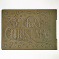 Words Merry Christmas Star Background Plastic Embossing Folders for Card Making Scrapbooking and Other Paper Crafts 2101046