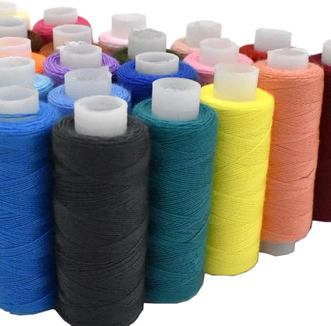 Sewing Thread 30 Colors Sewing Industrial Machine and Hand Stitching 250 Yards Each Sewing Thread Polyester