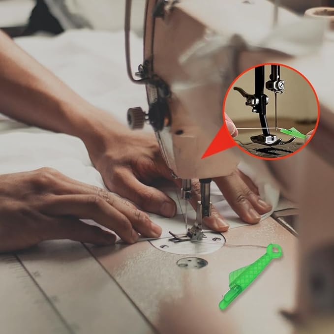 Automatic Sewing Needle Threader, Fish Type Quick Needle Threaders for Hand Sewing, Sewing Machine Needle Threader Tools, Sewing Supplies - Designed for Sewing Lovers Alike (green-10pcs)