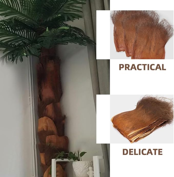 VOSAREA 5 Sheets Fake Tree Barks Coconut Bark Decoration Garden Background Bark for Crafts Garden Decor