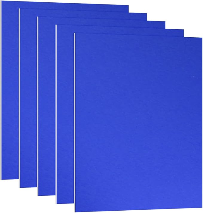 PATIKIL 3.3x2.1x1/32inch Anodized Aluminum Sheet, 5Pcs Metal Rectangle Aluminum Plate 0.8mm Thick Engraving Blanks for Laser Engraving DIY Decorative Crafting Home Decoration, Blue