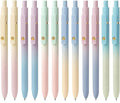FIOVER Gel Pens, 6 Pcs 0.7mm Comfort Grip Quick Dry Black Ink Pens Fine Point Smooth Writing Pens, Cute Office Back to School Supplies Gifts for Women (12PCS Gradient Black Ink)