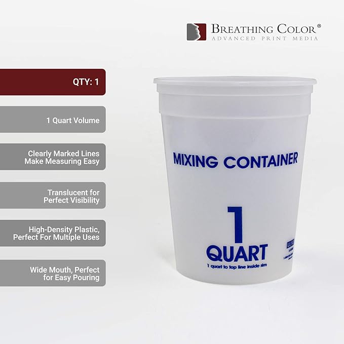 Breathing Color Timeless Archival Print Varnish - 1 Quart, Glossy Finish, Best Canvas Coating, Certified Archival Quality, Includes Foam Roller, Mixing Cups, and Gloves