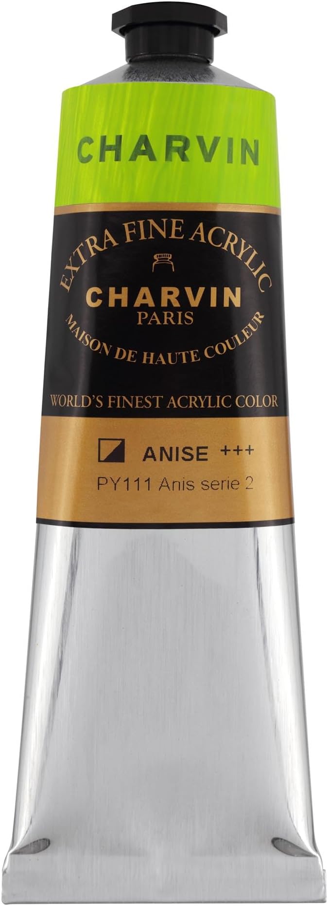 Charvin Extra Fine Professional Acrylic Paint - Anise, 150ml Tube, Triple-Milled, Lightfast Pigments, Open Stock Artist Acrylic Paints in Nature-Inspired Hues