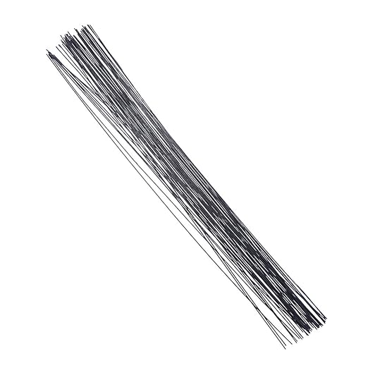 Decora 20 Gauge Black Floral Wire 16 inch,50/Package