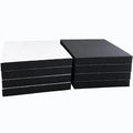 8 Pcs Black Adhesive Foam Padding, Closed Cell Foam Sheet 1/2" Thick 4 Inch X 4 Inch, Neoprene Rubber Pad Self Stick Anti-Slip Adhesive Anti Vibration Pad (4inX 4inX 1/2in, 8)