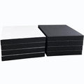 8 Pcs Black Adhesive Foam Padding, Closed Cell Foam Sheet 1/2" Thick 6 Inch X 6 Inch Neoprene Rubber Pad Self Stick Anti-Slip Adhesive Anti Vibration Pad (6inX 6inX 1/2in, 8)