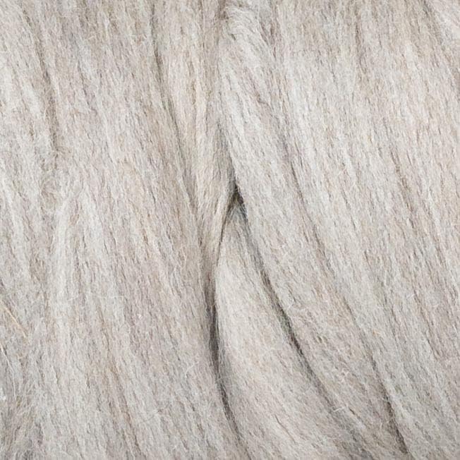 Natural Wool roving, 8 OZ. Best for Needle Felting, handcrafts and Spinning. Natural Colours, un-Dyed. (Gray Sand, 8 oz)