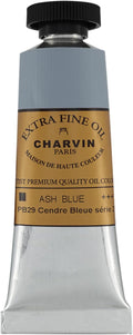 Charvin Extra Fine Oil Paint, Ash Blue 20 ml - Triple-Milled, Rich Texture, Poppy Oil-Based, Light-Fast, Handmade, Archival Quality