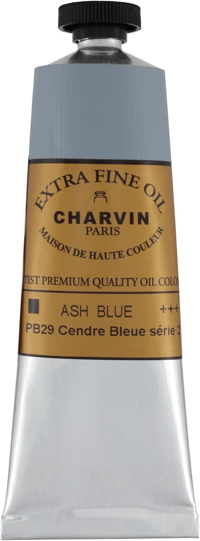 Charvin Extra Fine Oil Paint, Ash Blue 60 mL - Triple-Milled, Rich Texture, Poppy Oil-Based, Light-Fast, Handmade, Archival Quality