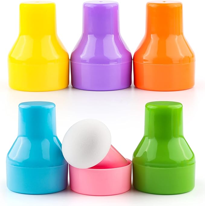 6PCS / Sets Ink Applicator with Storage Cases,Paper Pouncers for Direct Ink Application On Crafts Projects Easily,Inking Sponge for Stamp Ink Distressing, Blending Card Making Crafting Tools