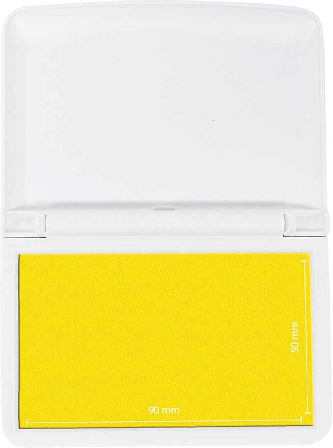 COLOP Make Series, Ink Stamp Pads, with Non-Toxic Premium Ink, Water-Based Acid-Free (Sunny Yellow- Small)