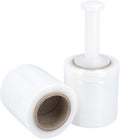 PSBM Mini Stretch Wrap with Handle, 12 Pack, 4 Inch x 650 Feet, 100 Gauge, Clear, Small Plastic Cling Film for Pallets Moving Storing