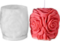 Rose Candle Silicone Molds Valentine's Day Handmade 3D Candle Molds for Candle Making, Silicone Epoxy Resin Mold, Ornament Mould for DIY Candle Soaps Home Decor