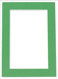6x8 Mat for 8x10 Frame - Precut Mat Board Acid-Free Bright Green 6x8 Photo Matte Made to Fit a 8x10 Picture Frame, Premium Matboard for Family Photos, Show Kits, Art, Picture Framing, Pack of 1 Mat