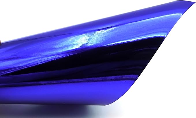 TGXRZX Metallic Royal Blue Cardstock Paper,Size 8 "x 11" (250gsm), 15PCS,Mirror Finish Gold Foil Board for Crafting, Invitations, and Decorations,Die Cut and Plotter,Card Making (Royal Blue)