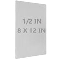 6061 T651 Aluminum Sheet Metal 8" x 12" x 1/2"(12.7MM) Flat Plain Thick Aluminum Plate Covered with Protective Film, 1/2Inch Thick Heat Treatable Rectangle Aluminum Metal Plate for lndustry, DIY