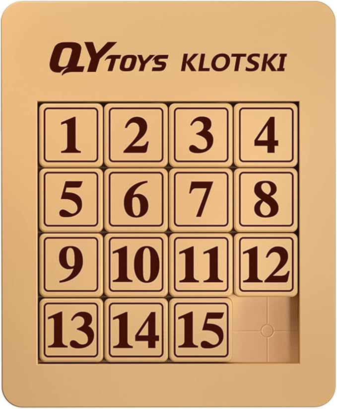 Cuberspeed magnetized Klotski Puzzle Slide Number Puzzle Puzzle Brain Teasers Toy Tangram Jigsaw Intelligence 15 Klotski Puzzle