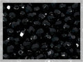 100pcs Faceted Fire Polished Pressed Czech Glass Beads 4mm (0.16in), Jet Black 23980