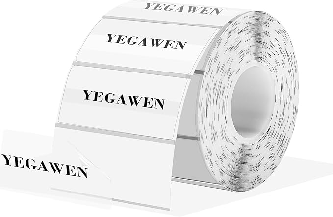 Transparent Thermal Labels Stickers, 2.25 x 1.25 Inch Clear Labels, Self-Adhesive Direct Thermal Stickers for Logo Design- Waterproof/ 200 Sheets