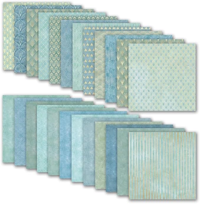 Boho Scrapbook Paper Vintage Flower Pattern Papers Pad 12×12,24 Sheets Double-Sided Bobo Floral Scrapbooking CardStock Paper Pad for Holiday Cardmaking DIY Origami Papers.