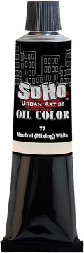 Soho Urban Artist Oil Paint - Neutral White (Mixing), 170 ml Tube - Best Valued Oil Colors for Painting, Excellent Pigment Load