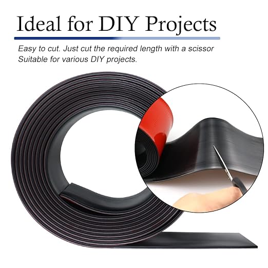 Neoprene Rubber Strips Self Adhesive Solid Rubber Sheets, Rolls & Strips for DIY Gaskets Crafts Pads Seals Warehouse Flooring Neoprene Sheet with Adhesive Backing (4" Wide x 1/16" Thick x 20' Long)