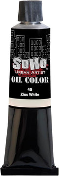 Soho Urban Artist Oil Paint - Zinc White, 170 ml Tube - Best Valued Oil Colors for Painting, Excellent Pigment Load