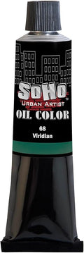 Soho Urban Artist Oil Paint - Viridian, 170 ml Tube - Best Valued Oil Colors for Painting, Excellent Pigment Load