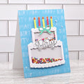 Cutting Dies for Card Making, Metal Scrapbooking Die-Cuts, DIY Bckground Frame Crafts Embossing Stencil, Paper Template Mold/Photo Album Arts Tool (Birthday Cake-8.5x8.2cm)