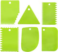 Lovelysp 6 pieces of plastic Clay Scraper, Carving soft clay engraving knife, Clay Scraper,Industrial clay scraper, Engraving tool, Pottery tool(Green)-1 set.