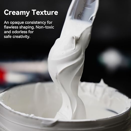 PHOENIX Modeling Paste for Textured Art (8.45 Fl Oz /250ml), Professional Acrylic Medium, Texture Paste for Acrylic Pains - Paint Supplies for Canvas Painting