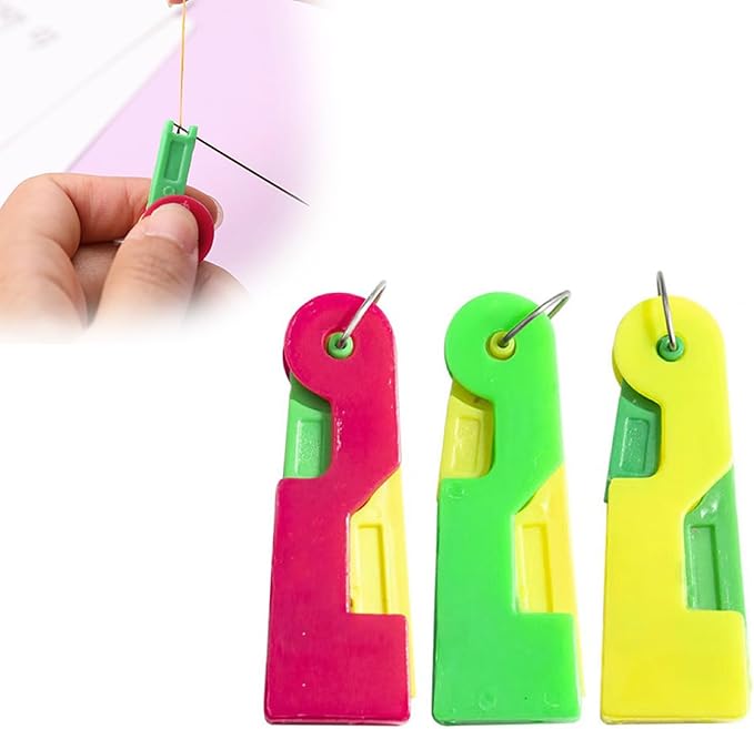 FKMEE Automatic Needle Threader - 2025 New Plastic Quick-Loop Device for Hand Sewing, Embroidery, & Cross-Stitch Crafts, Universal Compatibility Across Various Sewing Machines (3)