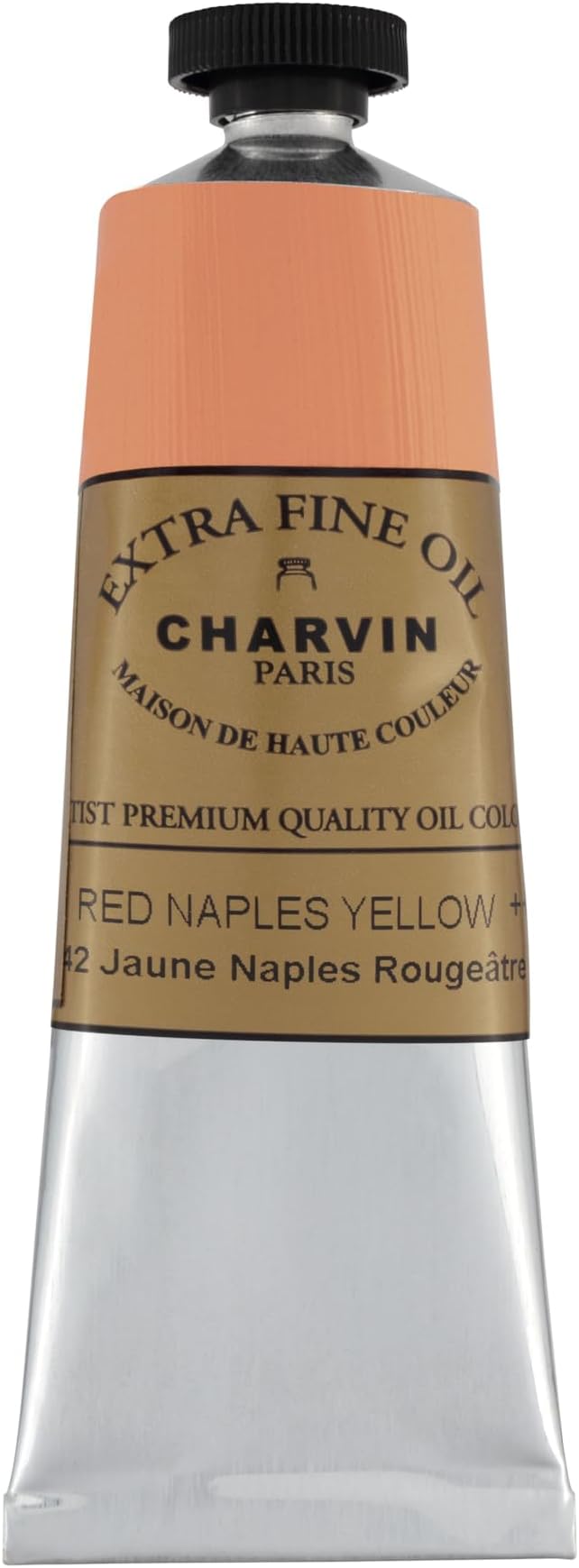 Charvin Extra Fine Oil Paint, Naples Yellow Reddish 60 mL - Triple-Milled, Rich Texture, Poppy Oil-Based, Light-Fast, Handmade, Archival Quality