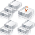 Remerry 8 Pieces Acrylic Display Block 2 x 2 x 1 Inch Clear Polished Acrylic Square Display Cube Block Stand Holder for Rings Jewelry Ornaments
