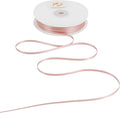 HUIHUANG Rose Gold Ribbon 1/8 inch Solid Color Thin Satin Ribbon 100 Yards Continuous for Crafts DIY Bows Decoration Sewing and Invitation Card Gift Tags Christmas Ornaments Wedding Decoration