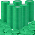 Coopay 500 Pieces Plastic Poker Chips, 1 Inch Bingo Chips Bulk Learning Counters Disks Poker Card Game, Counting Markers for Math Practice, Game Tokens and Teaching Rewards, 25 mm (Green)
