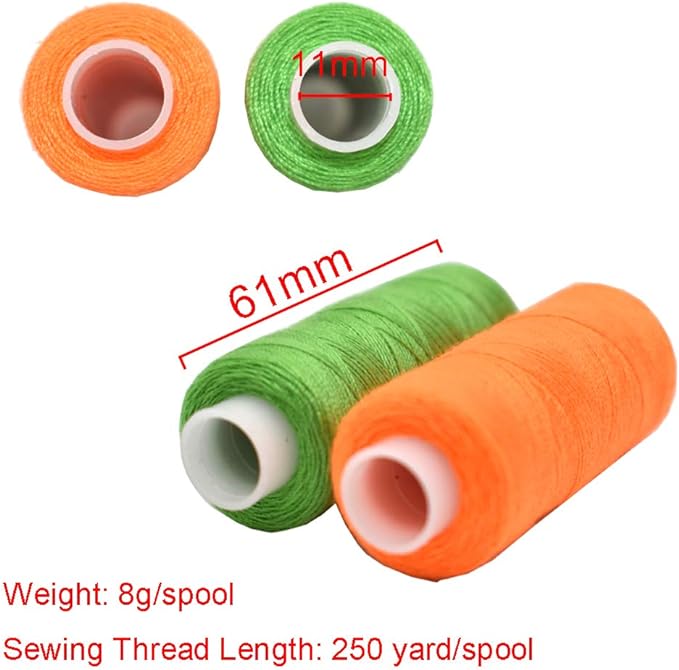 Sewing Thread 60 Colors Sewing Industrial Machine and Hand Stitching Cotton Sewing Thread (60 Color)