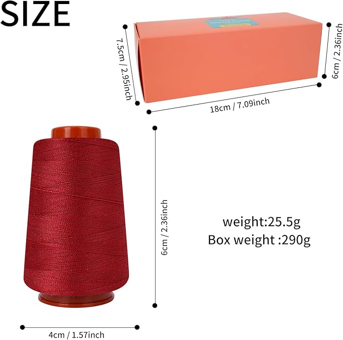 10 Pcs Sewing Thread, All Purpose Sewing Thread, 10 Spools Assorted Colors Each 800 Yards of Polyester Threads for Sewing Machine, Hand Stitching, Quilting, Serger (Pink Color System)