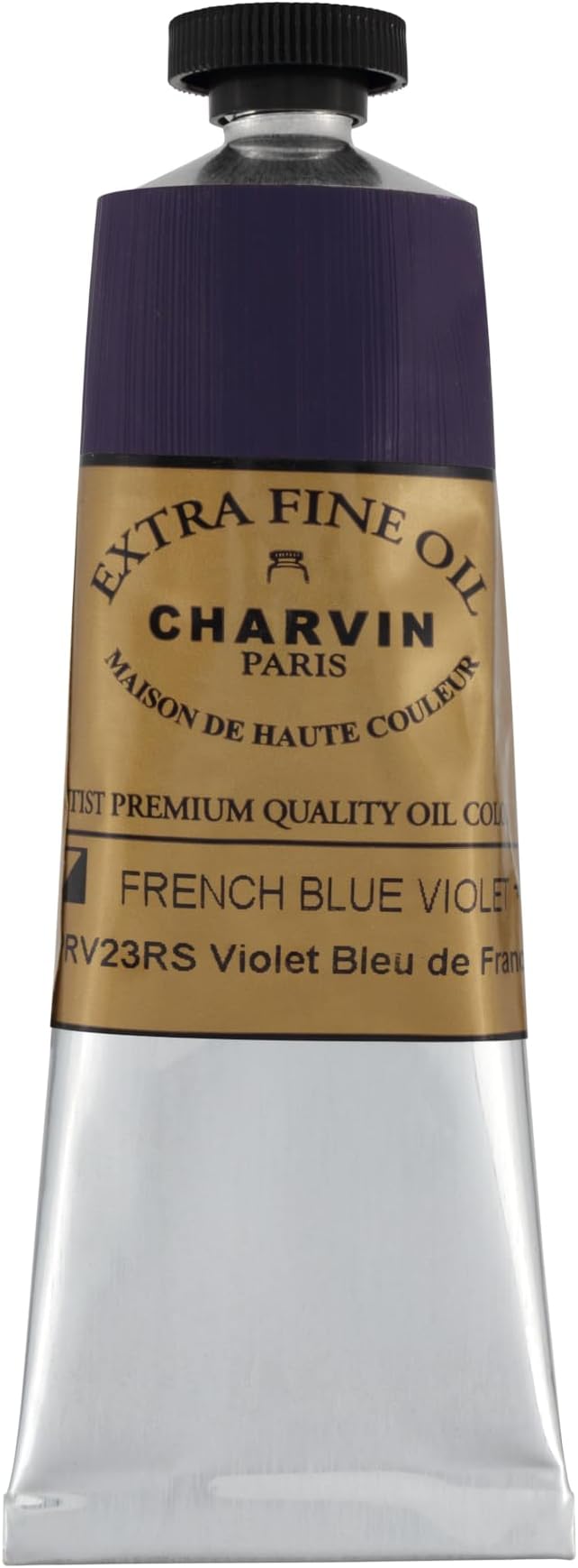 Charvin Extra Fine Oil Paint, French Blue Violet 60 mL - Triple-Milled, Rich Texture, Poppy Oil-Based, Light-Fast, Handmade, Archival Quality