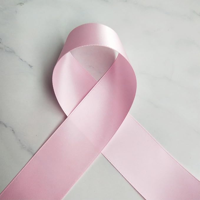 1-1/2" x 50 Yards Light Pink Polyester Satin Ribbon Single Faced Fabric Ribbons for Gift Wrapping, Crafting, Floral Arrangements, Flower Bouquet, Wedding, Home Decor