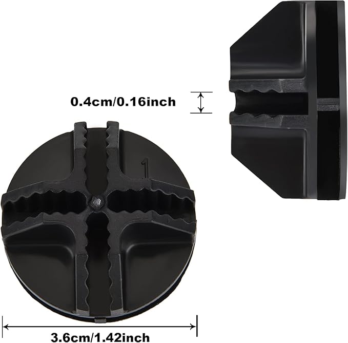 48 Pieces Cube Connectors Plastic Storage Wire Cube Organizer ABS Connectors for Modular Closet Storage Organizer and Wire Shelf (Black)